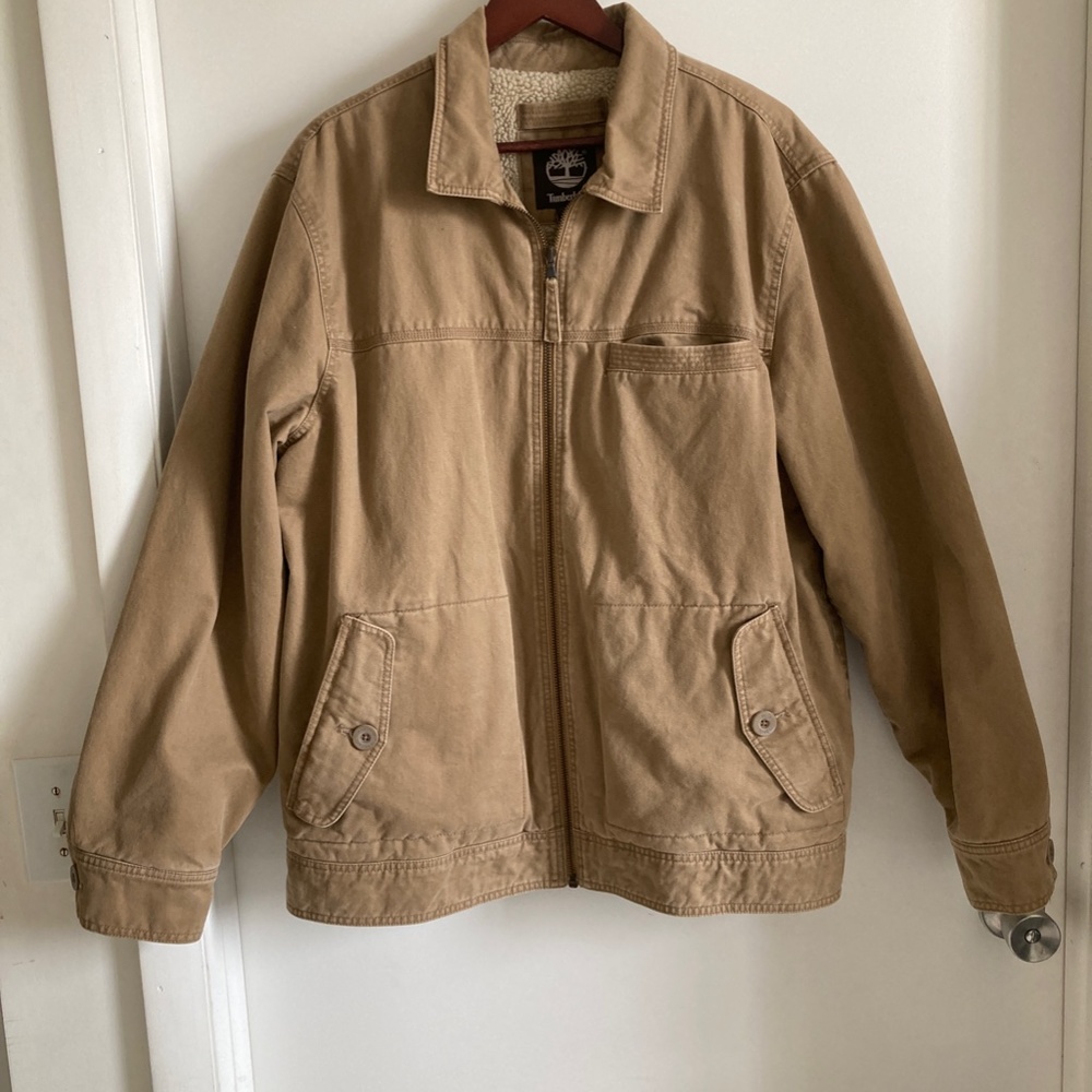 Timberland Men XL Jacket, Tan Color